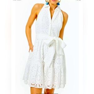 Lilly Pulitzer NWT Trisha Shirtdress Beach Paradise Eyelet